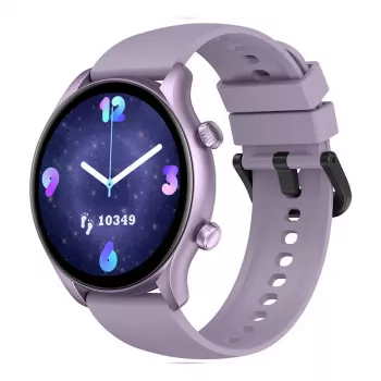 Smartwatch Zeblaze Btalk 3 Plus – 1,39 polegadas (3,53 cm) IPS 360×360 px, ecrã tátil, bracelete de silicone, roxo