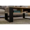 Mesa de centro top e shop STOLIK KAWOWY ŁAWA MODERN 2P fina carvalho Artisan ripas pretas