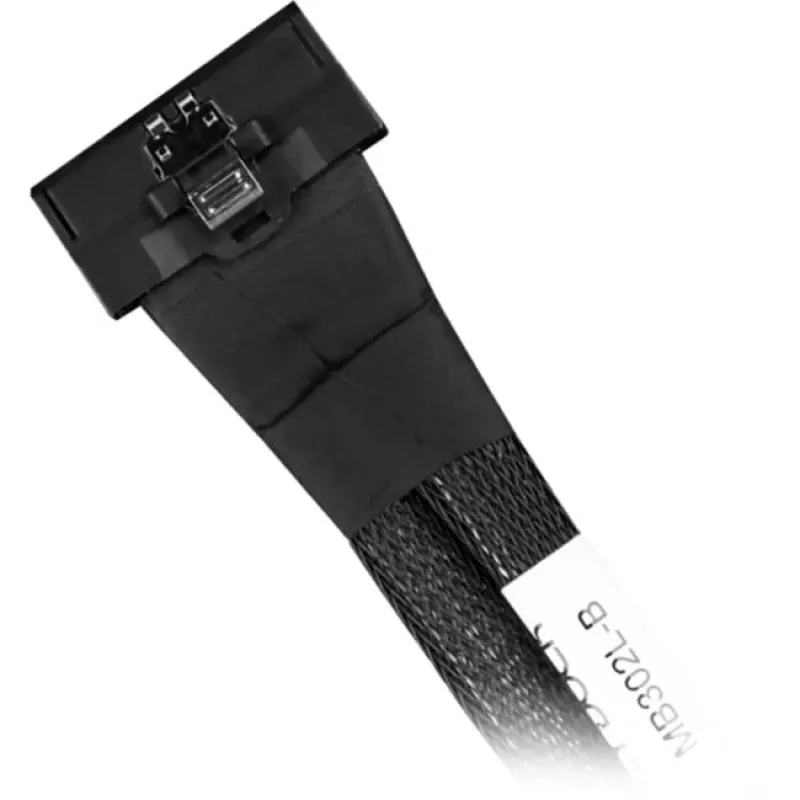 Cabo Icy Dock MB302L-B de MCIO 8i (SFF-TA-1016) para 2x OCuLink 4i (SFF-8611), PCIe 4.0, 0,5 m