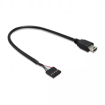 Cabo USB DeLOCK 83170 USB 2.0 0,3 m Mini-USB B preto