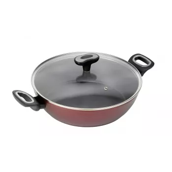 Panela de sopa JATA TF924 2,4 L vermelha alumínio