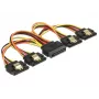 Cabo SATA DeLOCK 60156 0,15 m SATA 15 pinos 4 x SATA 15 pinos Multicolor