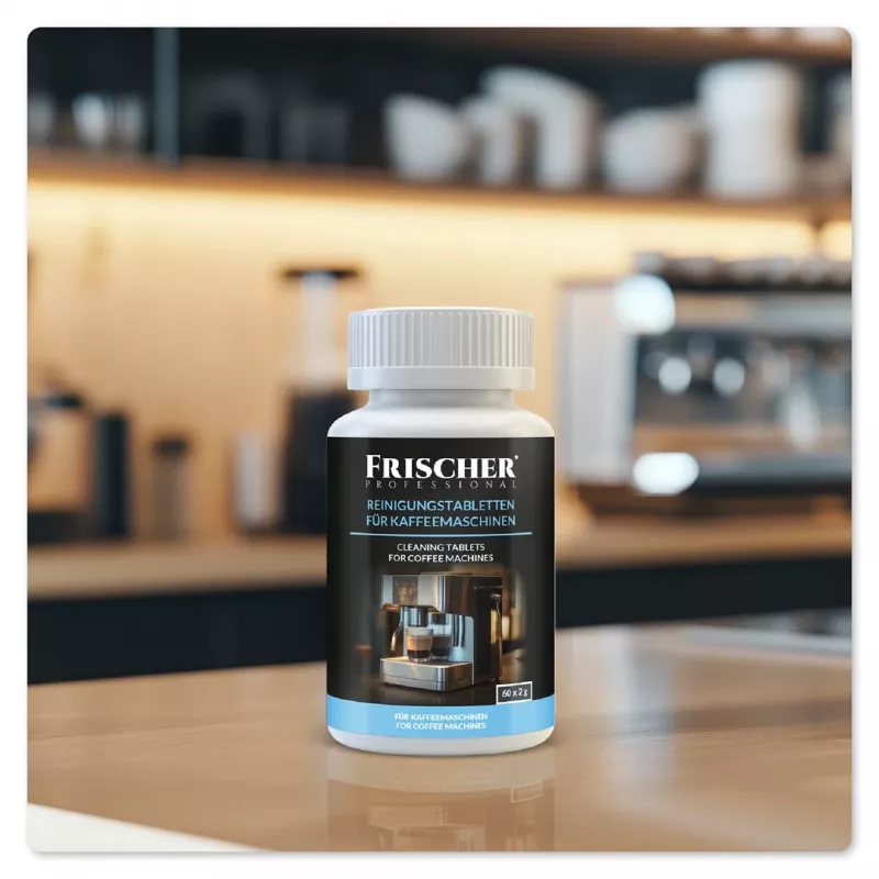 Pastilhas de limpeza para máquinas de café Frischer 60 unid.