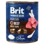 Brit Premium by Nature comida húmida para cães, vaca com tripa, 800 g