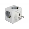 Adaptador de ficha de rede tipo F DeLOCK 11496 2 portas USB 5 V 2,4 A 3 A