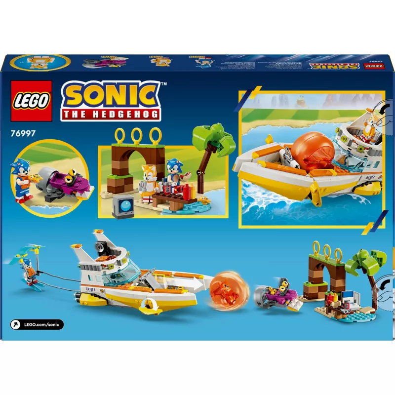 LEGO Sonic the Hedgehog Barco de Aventura do Tails Conjunto de brinquedo 76997