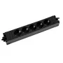 BACHMANN STEP BASE régua de tomadas 5x Schutzkontakt, preta (906.18821)