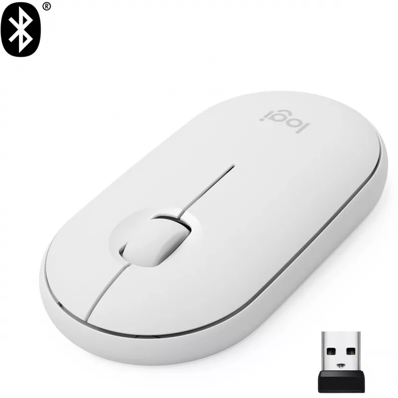 Rato USB ótico sem fios M350/WEISS 910-005716 Logitech