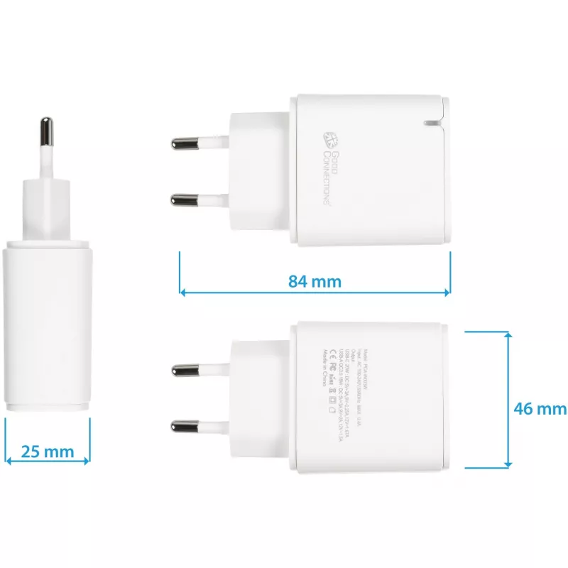 Carregador Alcasa PCA-W003W para dispositivos móveis branco (PCA-W003W)