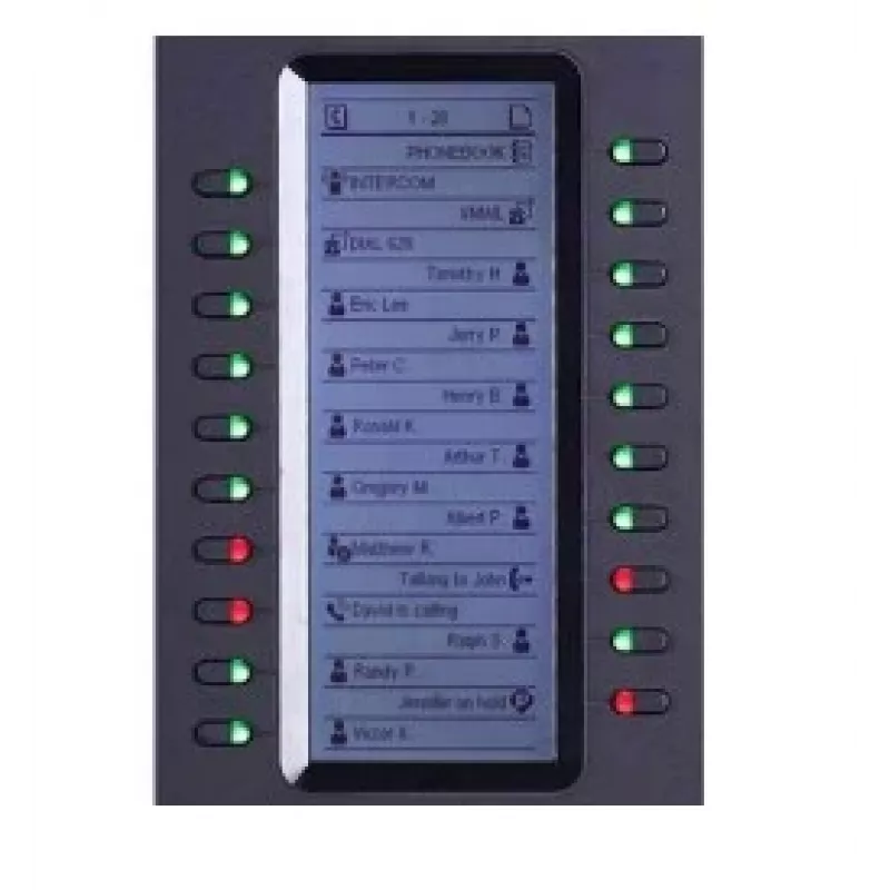 Grandstream Networks GXP2200EXT Módulo de extensão IP Preto 20 teclas