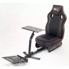 Cockpit de corridas Subsonic SA5681 preto vermelho pele sintética malha metal