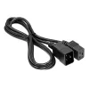 Cabo de extensão para servidor Akyga AK-UP-03 IEC C20 para C19, 1,8 m, preto