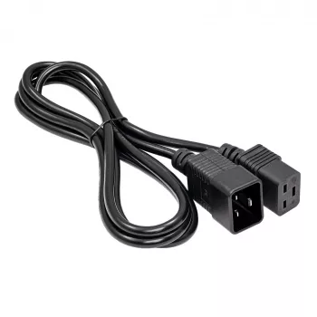 Cabo de extensão para servidor Akyga AK-UP-03 IEC C20 para C19, 1,8 m, preto