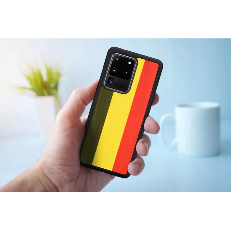 Capa para telemóvel Man and Wood para Samsung Galaxy S20 Ultra — reggae preto