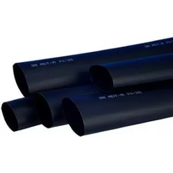 3M TE100037619 - Tubo termorretrátil - preto - poliolefina - 100 cm - 5 cm - 1,8 cm (7000099086)