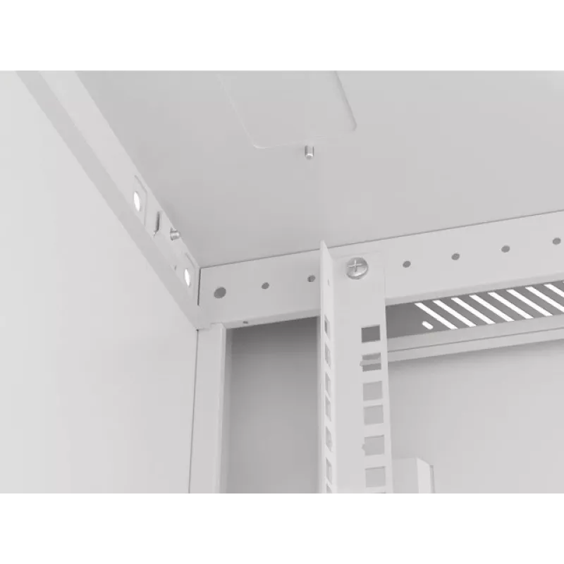 Armário de instalação de parede Lanberg 19'' 12U 600x600mm cinzento (porta de vidro)