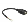 Cabo USB DeLOCK 84834 USB 2.0 0,15 m preto