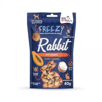 SYTA MICHA Freezy Rabbit com papaia - guloseima para cães - 40 g