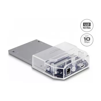 Docking station DeLOCK USB Type-C para 1 x SSD U.2 preto