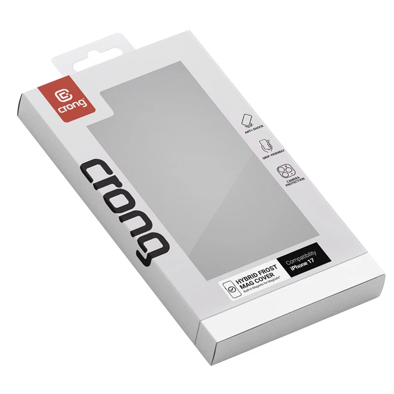 Capa Crong Hybrid Frost MAG para iPhone 17 Frosted preto