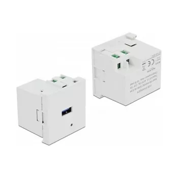 DeLock 81311 módulo de porta de carregamento Easy 45 USB Type-A, 3 A, branco