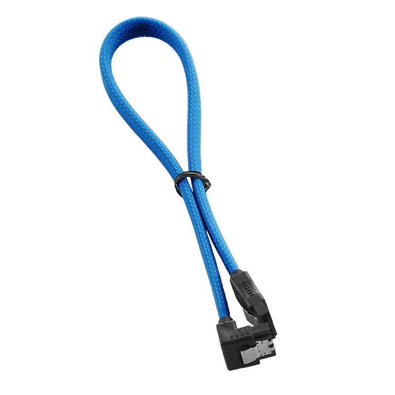 Cabo ModMesh SATA-3 com conector angular 30 cm - azul claro - cabo - digital/dados (CM-CAB-RSAT-N30KLB-R)