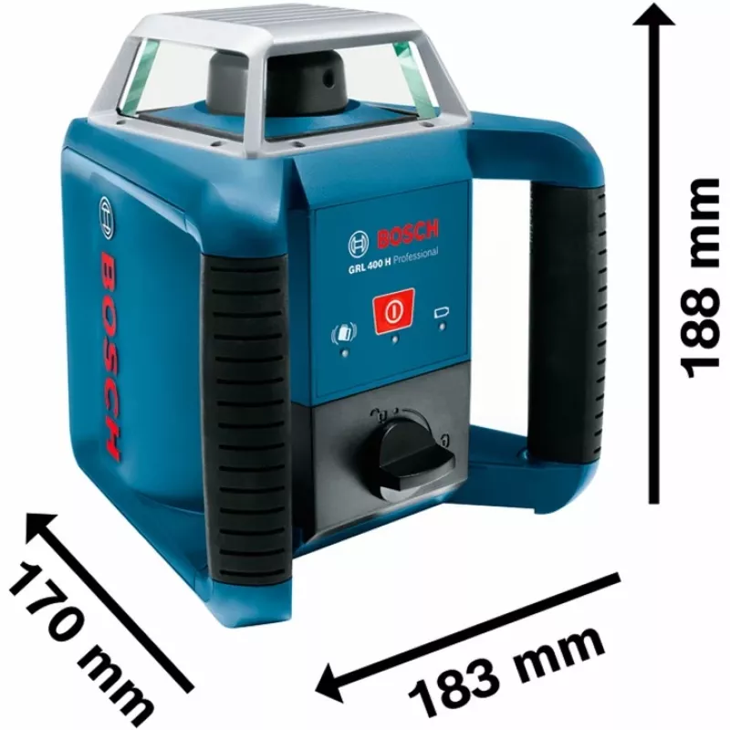 Laser rotativo Bosch GRL 400 H Professional 400 m 635 nm (< 1 mW)