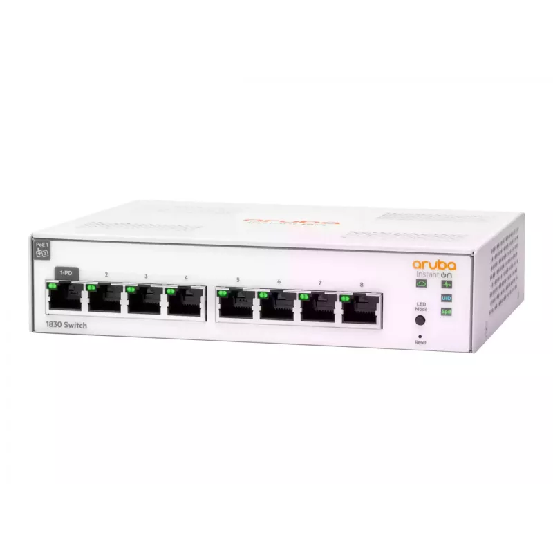 Comutador gerido HPE Aruba Networking Aruba Instant On 1830 8G L2 Gigabit Ethernet