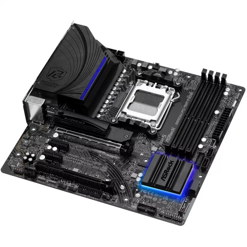 Placa-mãe ASRock B650M PG Riptide AMD B650 Socket AM5 micro ATX