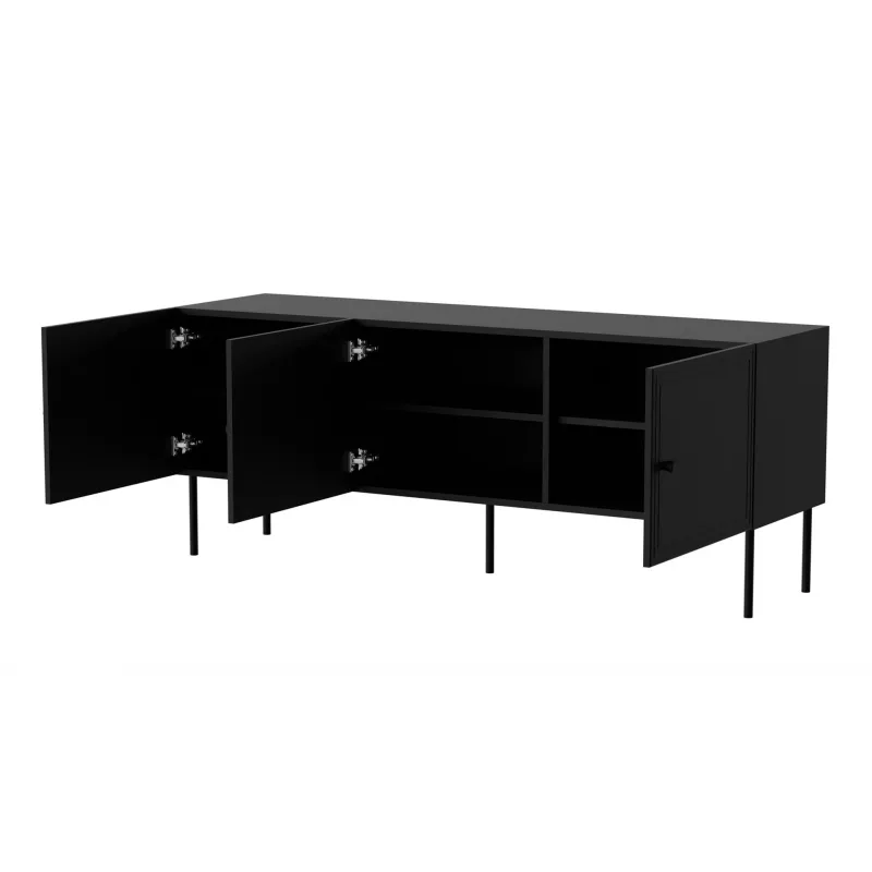 Móvel RTV 3D PALAZZO BIS 151x40x60 preto mate