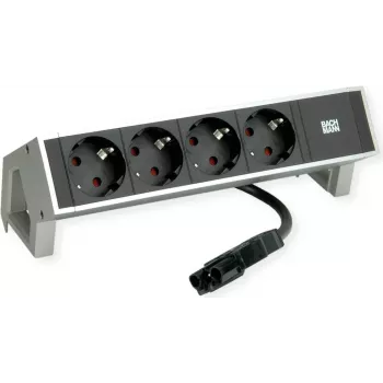 Módulo de tomada de mesa Bachmann DESK 2 — 4x tomada, branco
