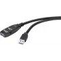 Cabo USB Renkforce RF-4598346 10 m USB 3.2 Gen 1 (3.1 Gen 1) USB A preto (RF-4598346)