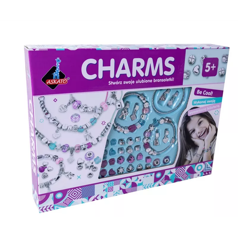 Conjunto de criação de pulseiras Ascato 116105 com contas e ferramentas para a criação de joias