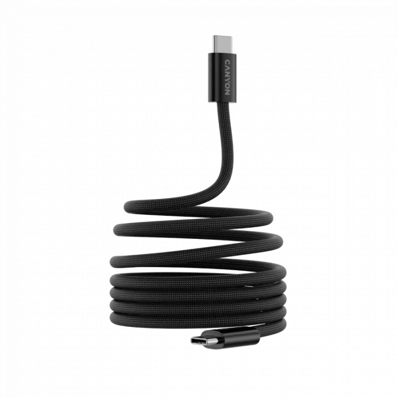 Cabo CANYON OnWire 60MG C-C 60W magnético entrançado 1m Preto