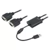 Adaptador USB 2.0 para 2x série