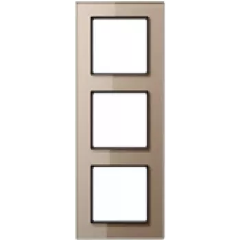 Jung AC 583 GL CH moldura de cobertura em vidro champanhe, vidro, 84×226 mm