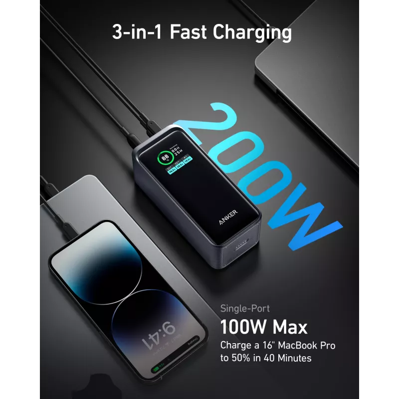 Carregador portátil Anker Prime 20000 mAh