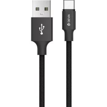 Cabo USB Micro Devia Pheez Series 5V 2,4A 1m vermelho