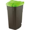 Curver 214125 Caixote do lixo 110 L retangular plástico preto, verde