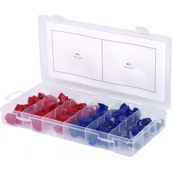 Conjunto de conectores ks tools 970.0570 – sortido de 50 peças de conectores elétricos