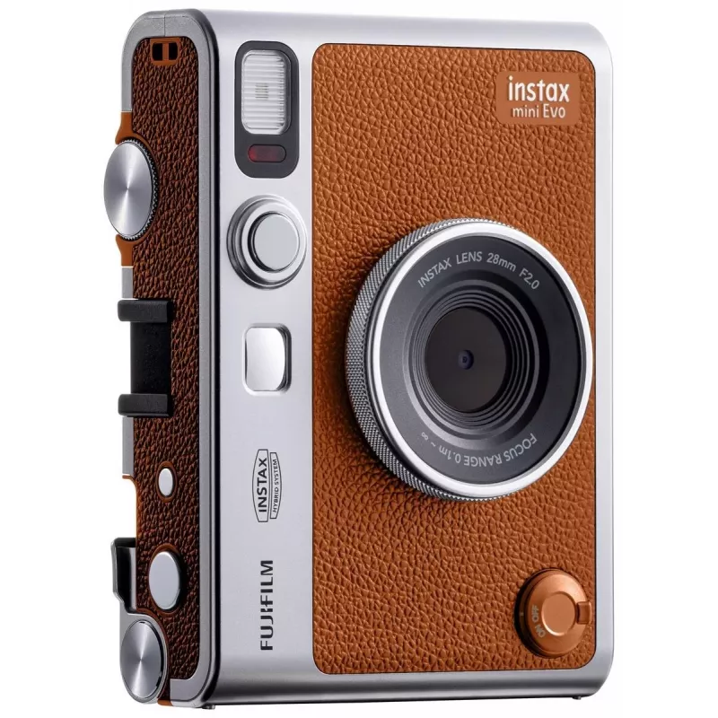 Máquina fotográfica Instax mini EVO castanho