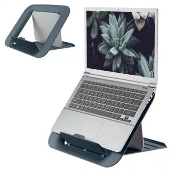 Suporte de portátil ajustável Leitz Ergo Cosy, 80 % plástico reciclado