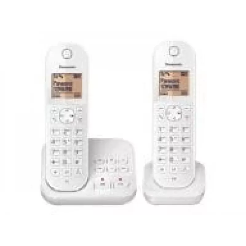 Panasonic KX-TGC422G - telefone sem fios - atendedor de chamadas com identificação de chamadas - DECT - branco + telefone adicional (KX-TGC422GW)