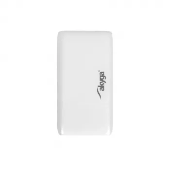 Akyga AK-CH-32 carregador USB-C GaN plano 65 W, 2 x USB-C PD, branco