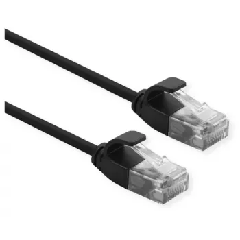 Cabo de rede ROLINE 21.15.3953 RJ-45 Cat6a 1 m preto