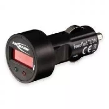 Ansmann PowerCheck12/24V, testador de tensão de bateria para veículos 12V/24V (1900-0019)