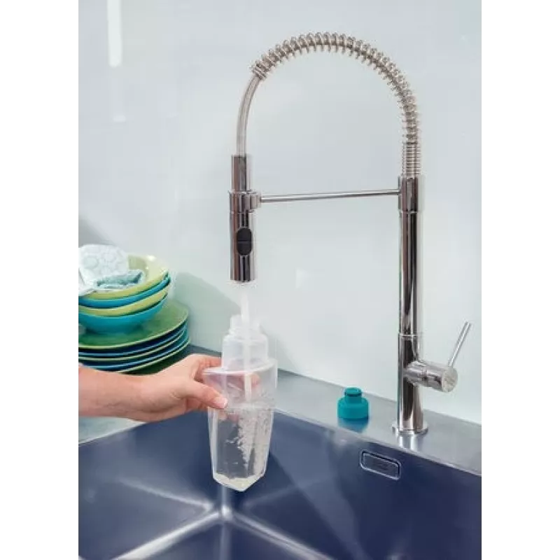 Mopa Leifheit Easy Spray XL microfibra seco e húmido microfibra verde, branco