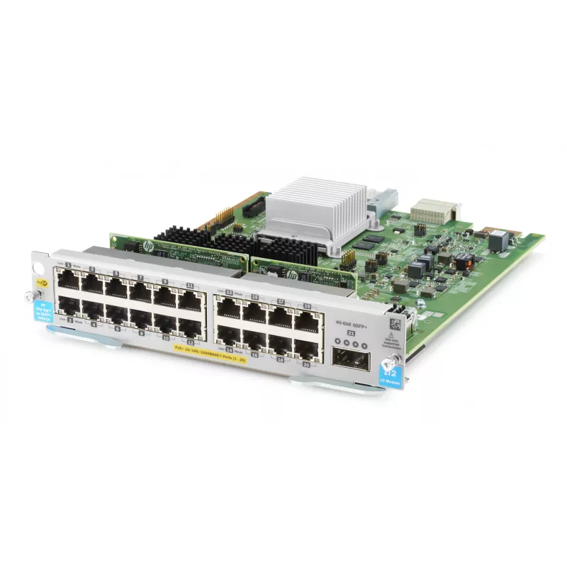 Módulo switch PoE+ MACsec 20 portas HPE J9992A