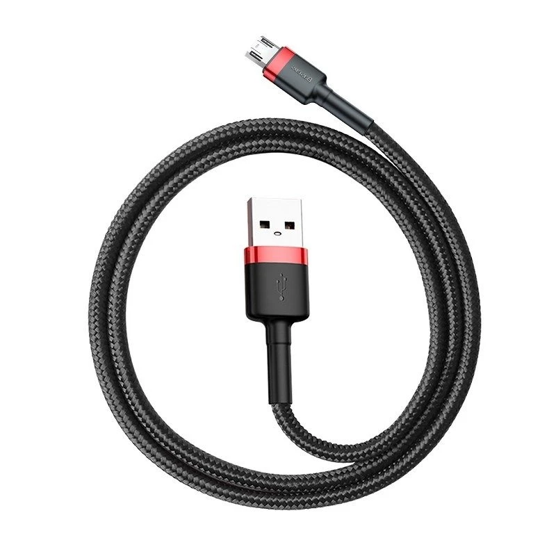 Cabo Micro-USB Baseus Cafule 1,5A 2 m (vermelho e preto)