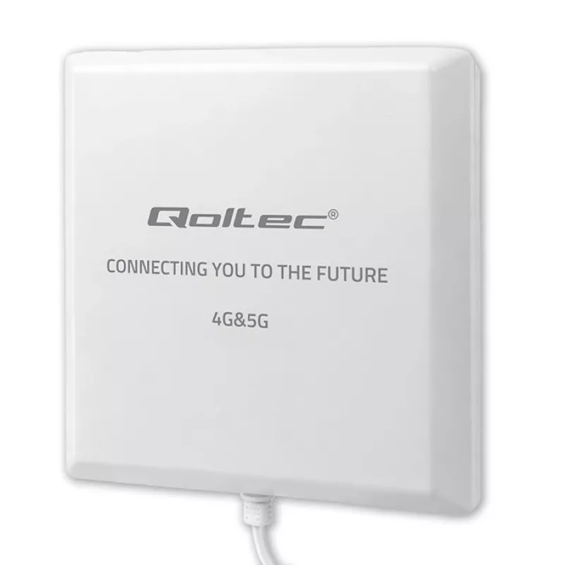 Antena 4G/5G LTE exterior QOLTEC 9 dBi com conector SMA e cabo de 3 m